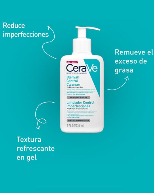 Cerave Limpiador Control Imperfecciones 236 Ml 3337875784054