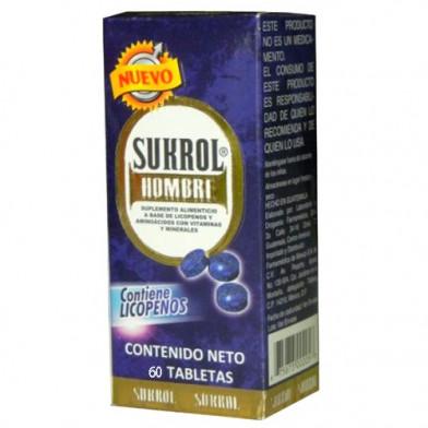 Sukrol Hombre 60 Tabletas Suplemento Alimenticio 675873002064
