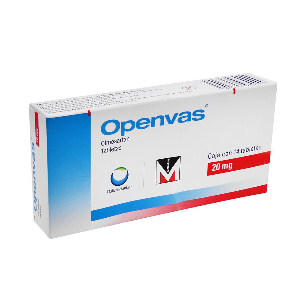 Openvas 20 Mg Con 14 Tabletas 7500326030000