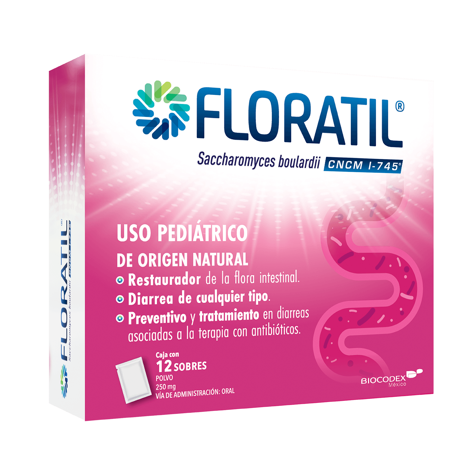 Floratil 250 Mg 12 Sobres 7500327050243