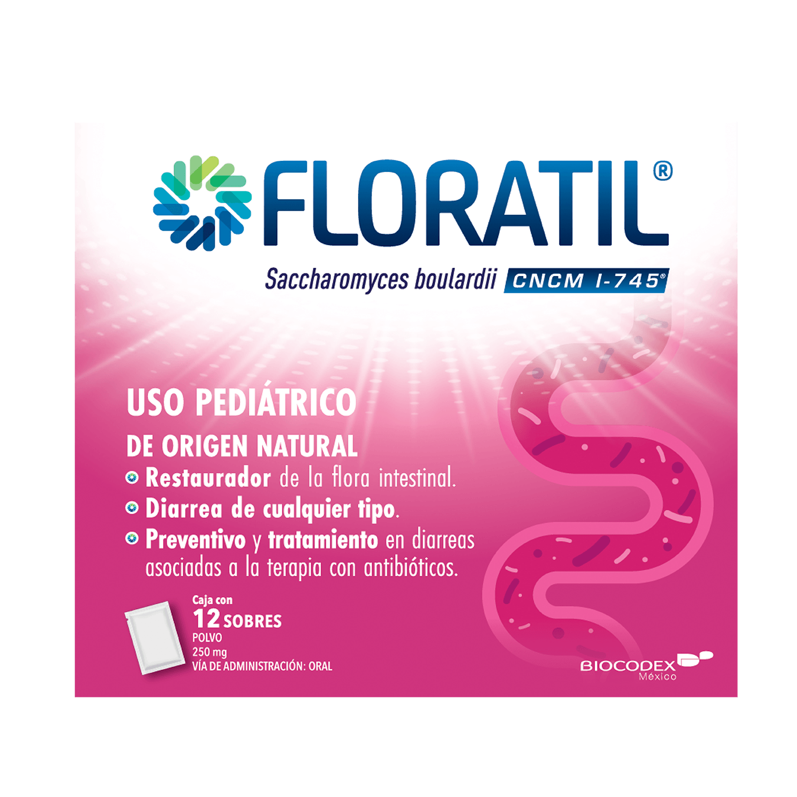 Floratil 250 Mg 12 Sobres 7500327050243