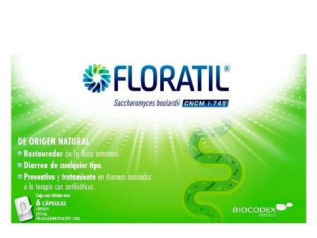 Floratil 250Mg Con 6 Capsulas (Saccharomyces Boulardii) 7500327050250