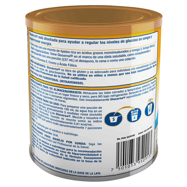 Glucerna Sr Vainilla 400 Gr Polvo Suplemento Alimenticio 7501033952913