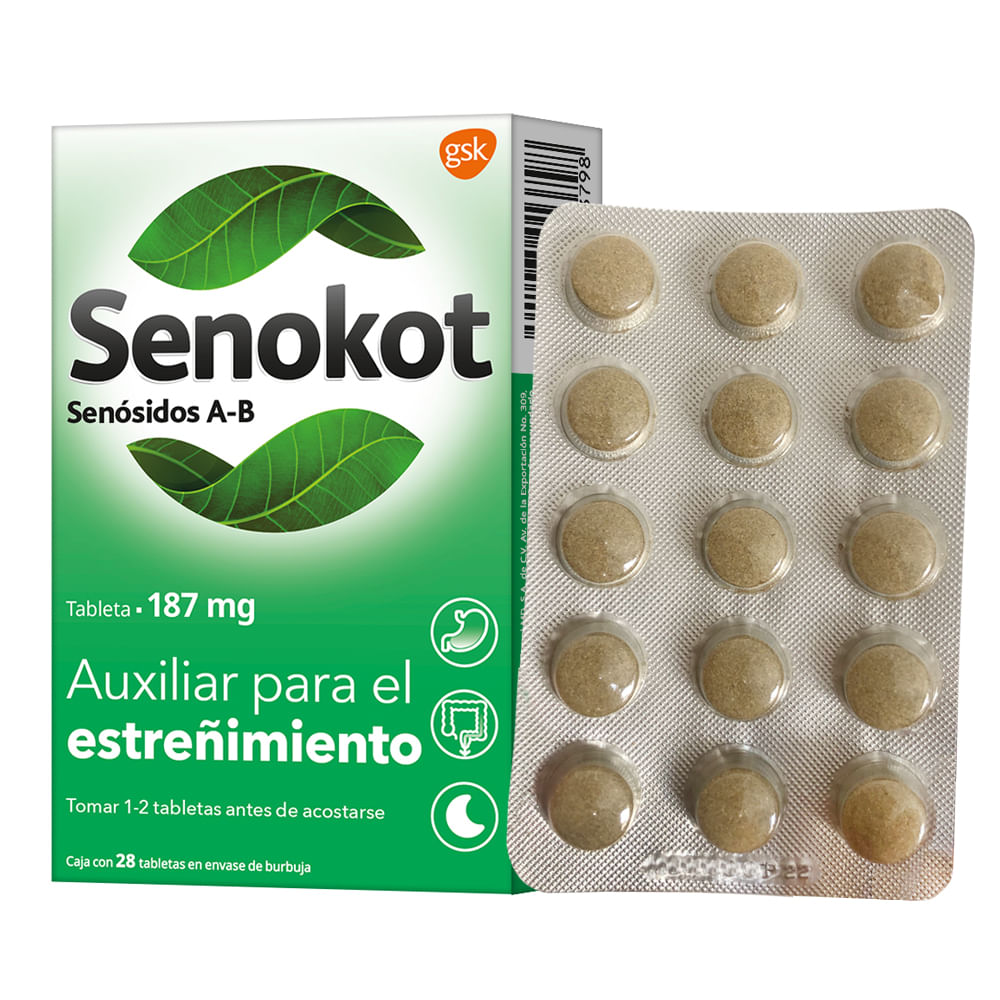 Senokot 187 Mg Con 28 Tabletas 7501065013798