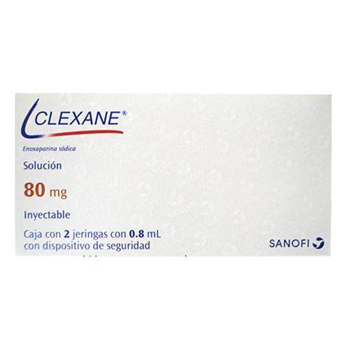 Clexane Jeringa 80Mg Con 2 (Enoxaparina) 7501072350305
