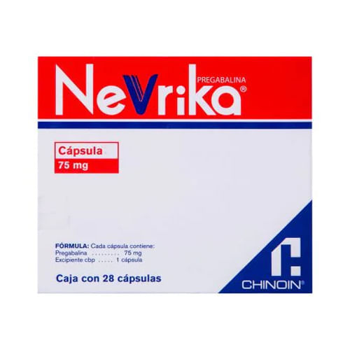Nevrika 75 Mg Con 28 Capsulas 7501088513589