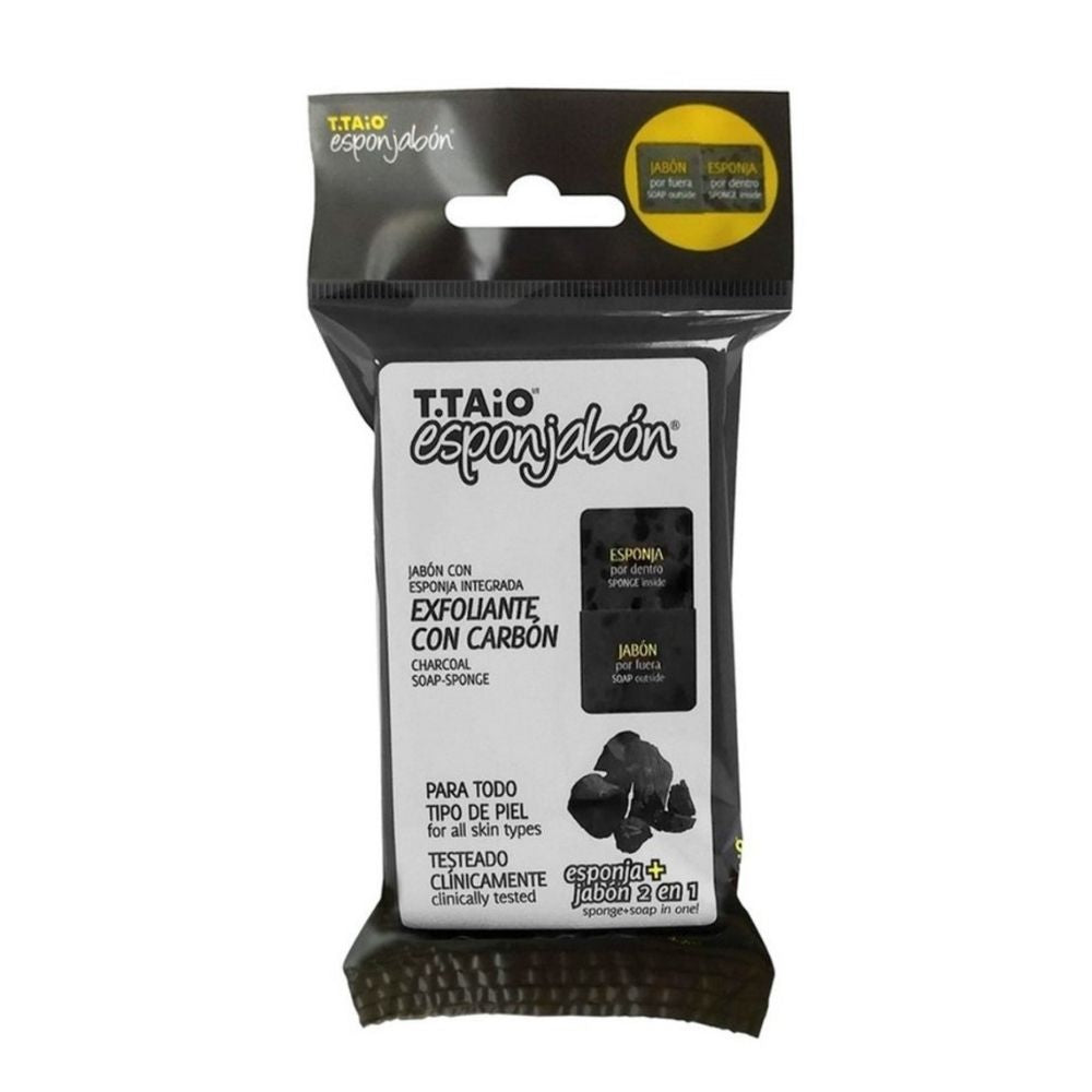 Jabon Esponja Ttaio Exfoliante Con Carbon 120 G 7501103318410
