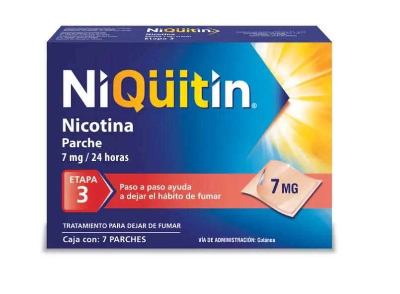 Niquitin Etapa 3 Parche 7Mg/24Hrs Con 7 (Nicotina) 7501109768073