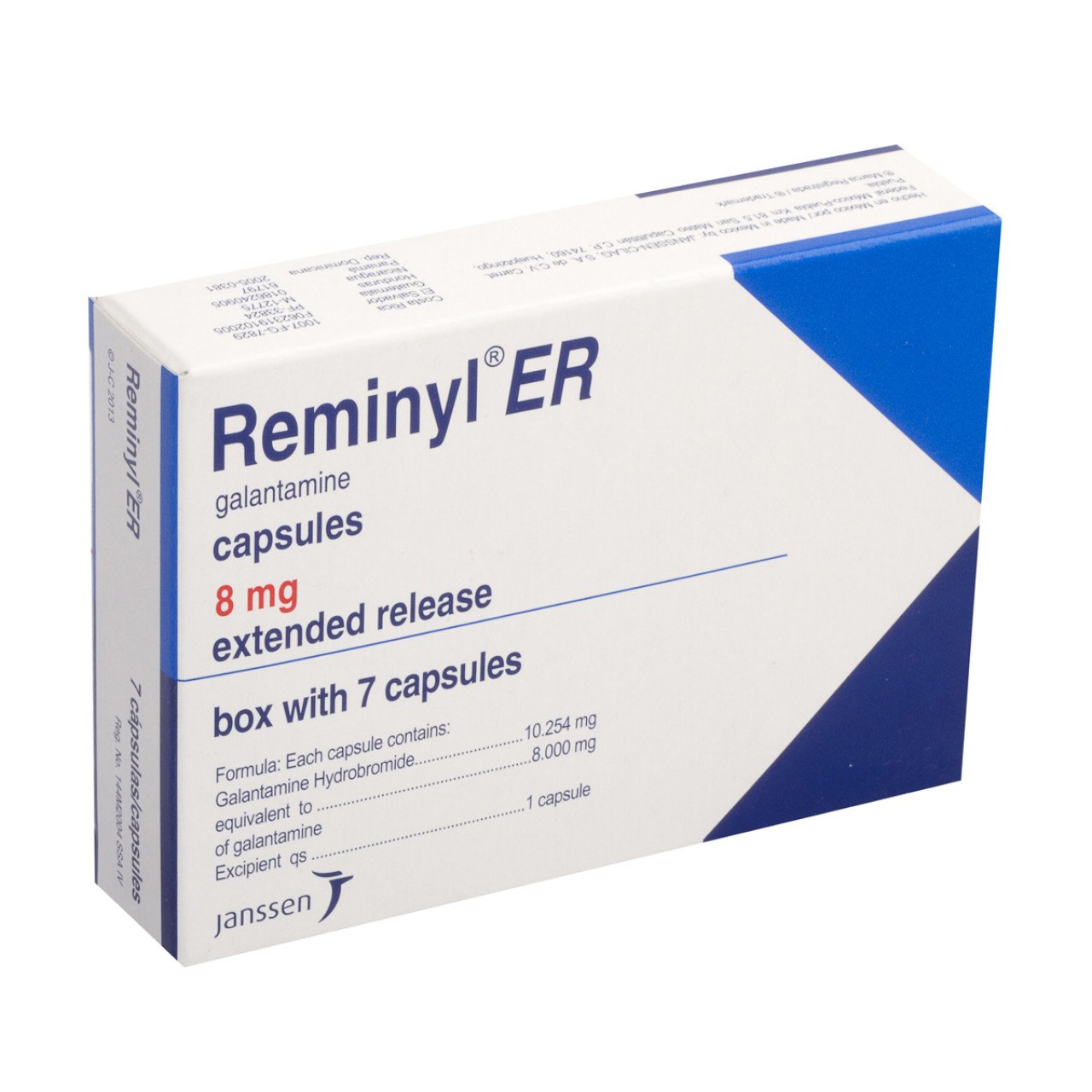 Reminyl Er 8 Mg Con 7 Capsulas Liberación Prolongada 7501109904549