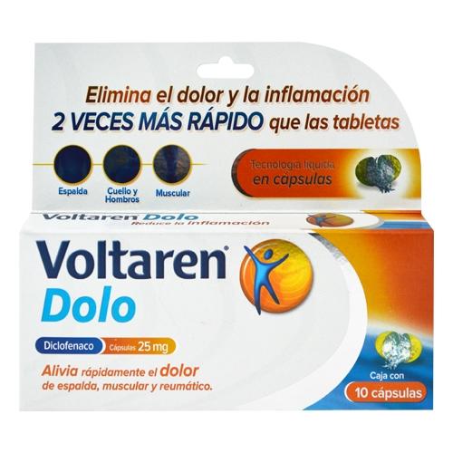 Voltaren Dolo 25 Mg Con 10 Capsulas Softgel 7501124816933