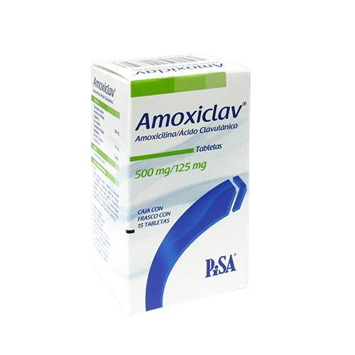 Amoxiclav 500Mg/125Mg Con 15 Tabletas (Amoxicilina/Acido Clavulanico) 7501125118326