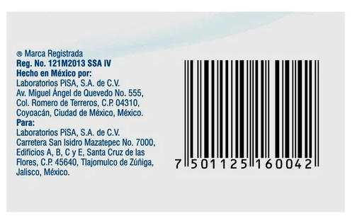 Tripsix 250 Mg Con 30 Capsulas 7501125160042