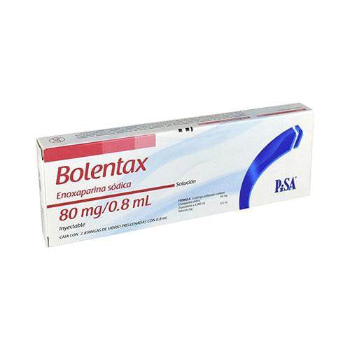 Bolentax Jeringa 80Mg Con 2 (Enoxaparina Sodica) 7501125164248