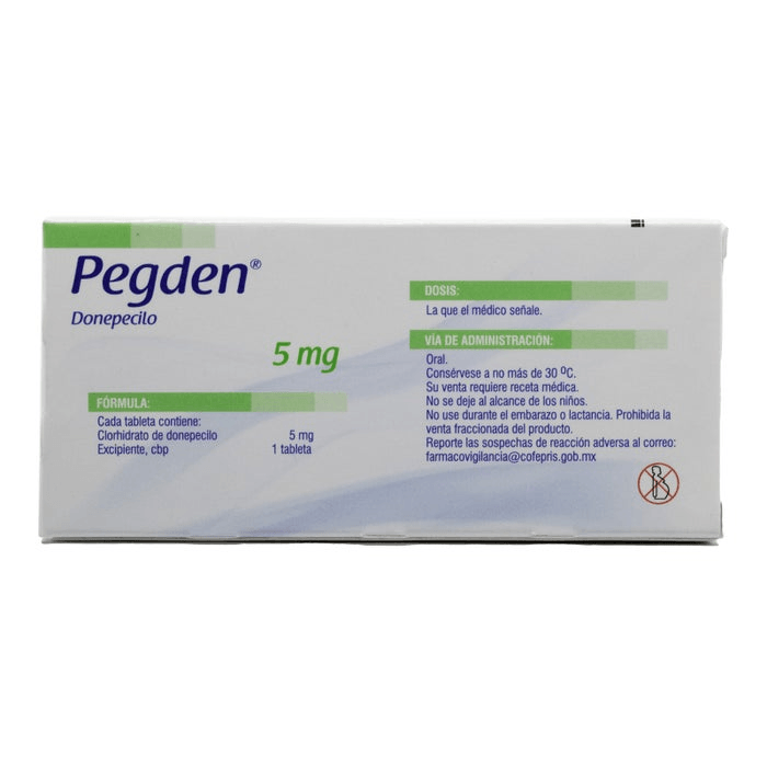 Pegden 5 Mg Con 28 Tabletas 7501125189401