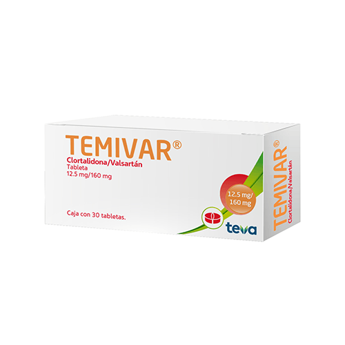 Temivar 12.5 / 160 Mg Con 30 Tabletas 7501250811512