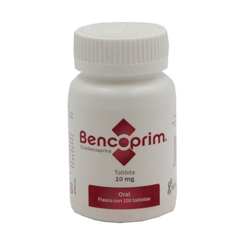 Bencoprim 10Mg Con 100 Tabletas (Ciclobenzaprina) 7501258213592