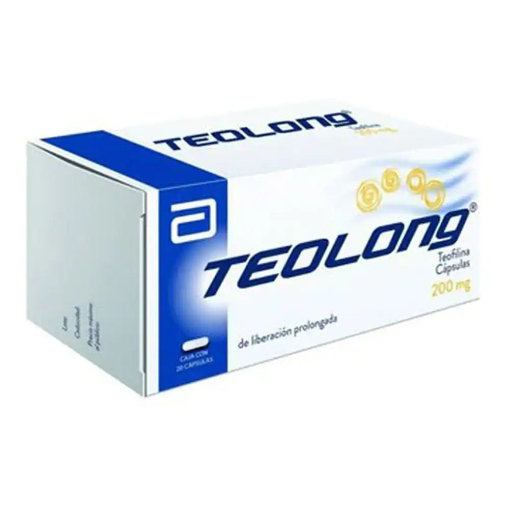 Teolong 200 Mg Con 20 Capsulas Liberación Prolongada 7501285600341