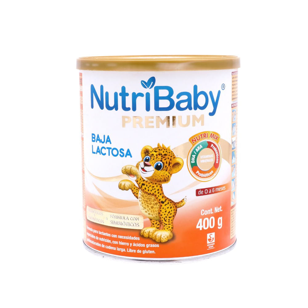 Leche Nutribaby Baja Lactosa 0 A 6M 400 Gr 7501300407641