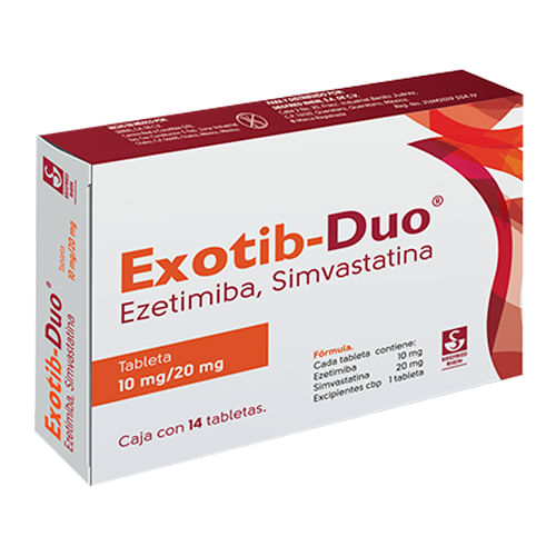 Exotib Duo 10 / 20 Mg Con 14 Tabletas 7501300421081