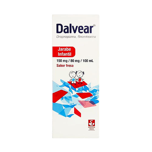 Dalvear Infantil Fresa 150 / 80 Mg / 100 Ml 120 Ml Jarabe 7501300421555