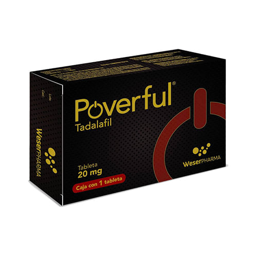 Poverful 20 Mg Con 1 Tabletas 7501300450418
