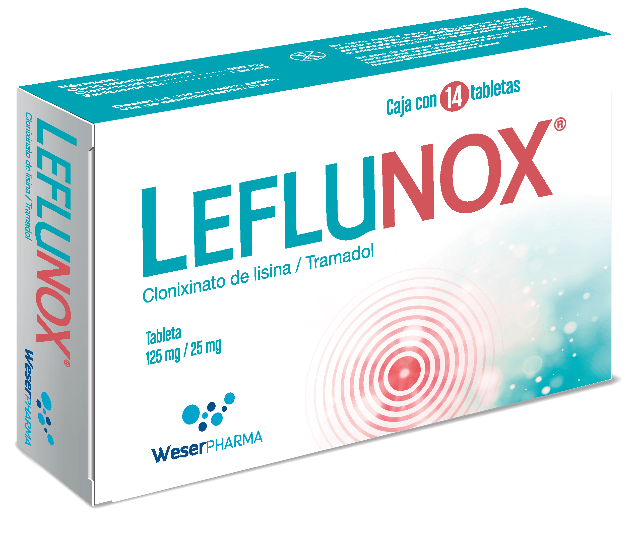Leflunox 125 / 25 Mg Con 14 Tabletas 7501300450609