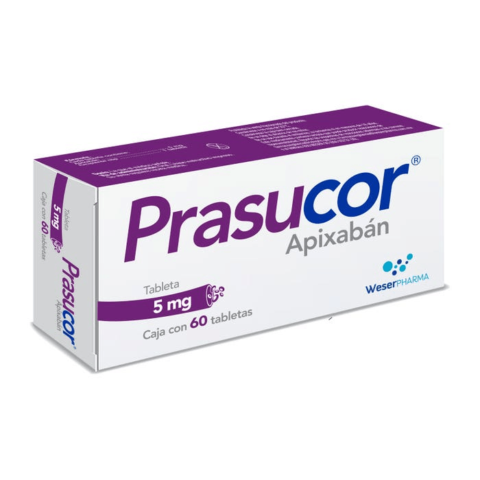 Prasucor 5 Mg Con 60 Tabletas 7501300450661