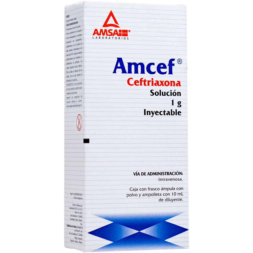 Amcef Iv 1G Ampulas (Ceftriaxona) 7501349012011