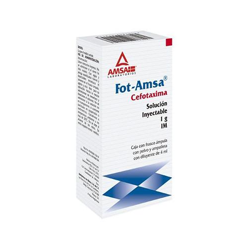 Cefotaxima 1 Gr 4 Ml Frasco ímpula Fotamsa 7501349012158