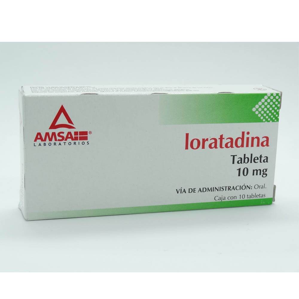 Loratadina 10Mg Con 10 Amsa Tabletas 7501349024779