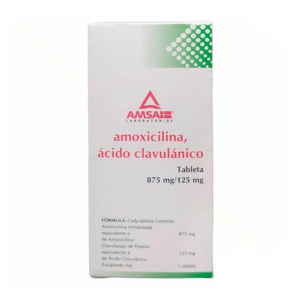 Amoxicilina/Clavunalato 875Mg/125Mg Con 10 Amsa Tabletas 7501349026230