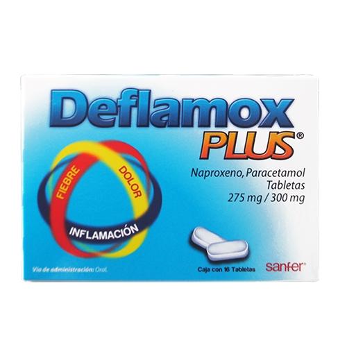 Deflamox Plus 275 / 300 Mg Con 16 Tabletas 7501385491139