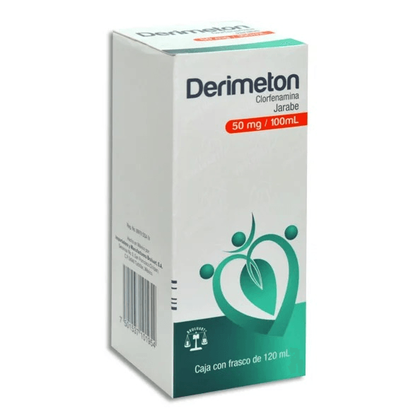Clorfenamina 5 Mg / Ml 120 Ml Jarabe Derimeton 7501537101954