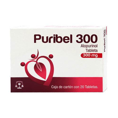 Puribel 300Mg Con 20 Tabletas (Alopurinol) 7501537102104