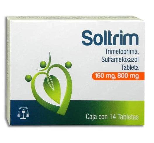 Soltrim 160/800Mg Con 14 Tabletas (Trimetoprima/Sulfametoxazol) 7501537189747