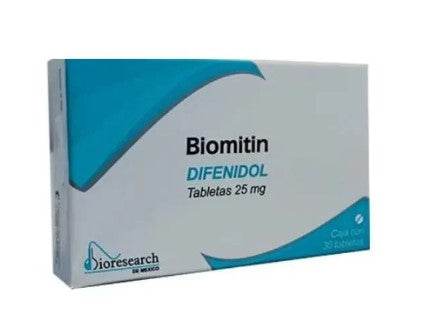 Biomitin 25Mg Con 30 Tabletas (Difenidol) 7501563370614