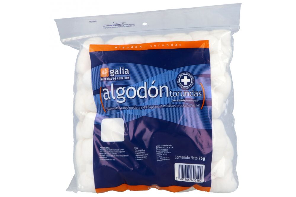 Algodón Torundas Galia 75 G 7501565606100
