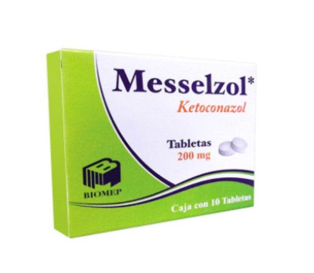 Messelzol 200Mg Con 10 Tabletas (Ketoconazol) 7501573900528