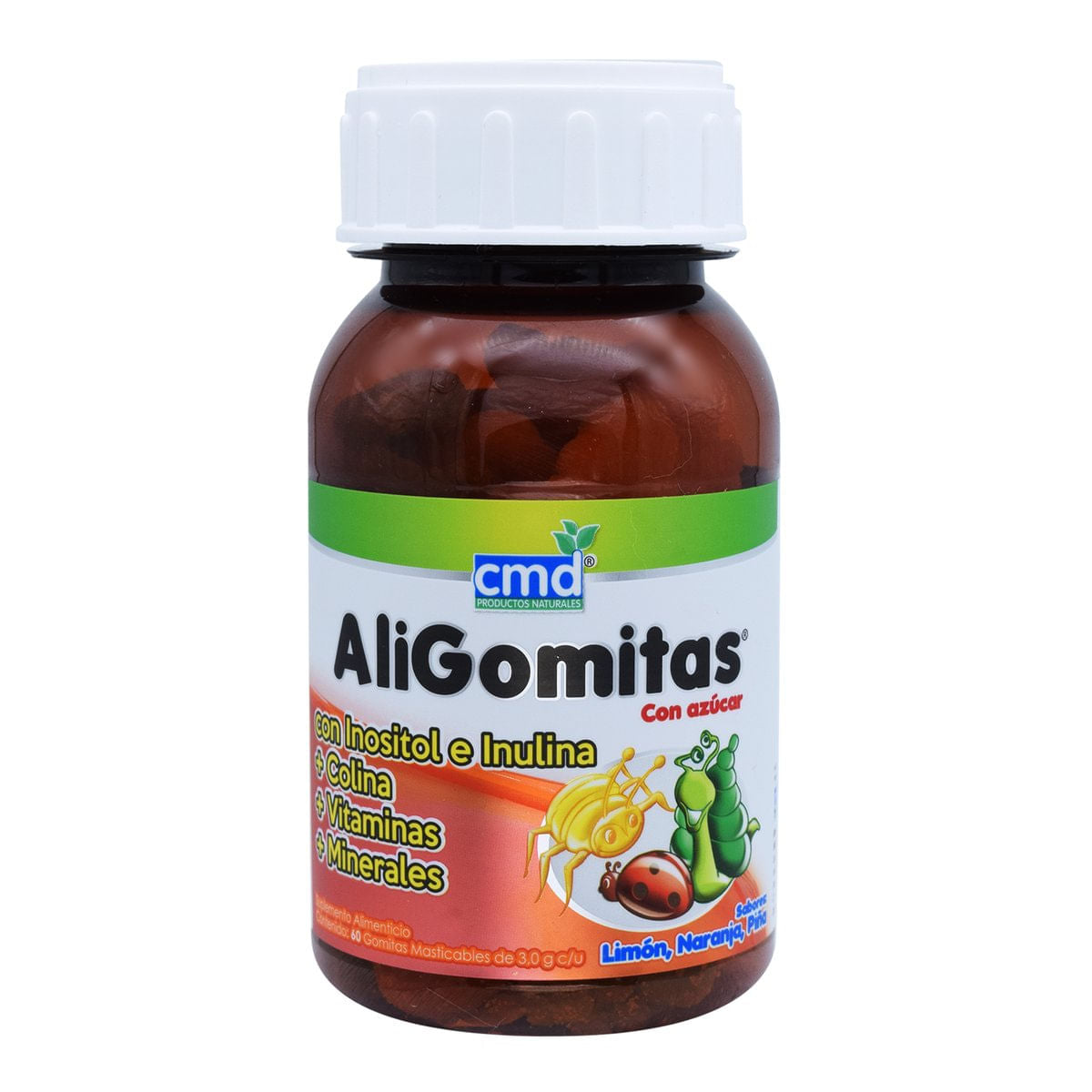 Colina / Vitamina / Minerales 40 / 10.8 / 7 / 5.2 Mg 60 Gomas Aligomitas 7501590281495