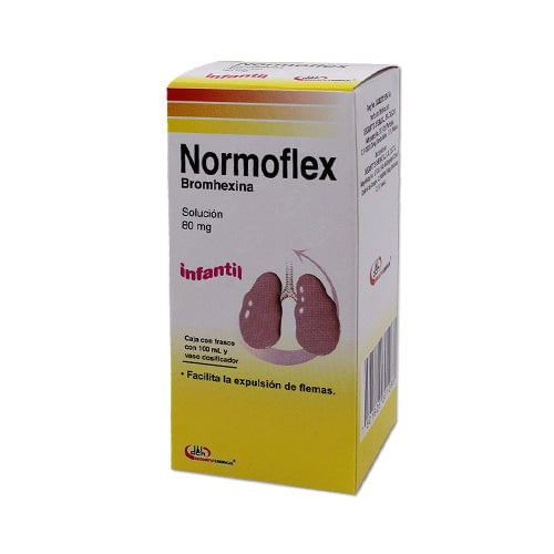 Bromhexina 80 Mg Infantil Solución Normoflex 7501825301288