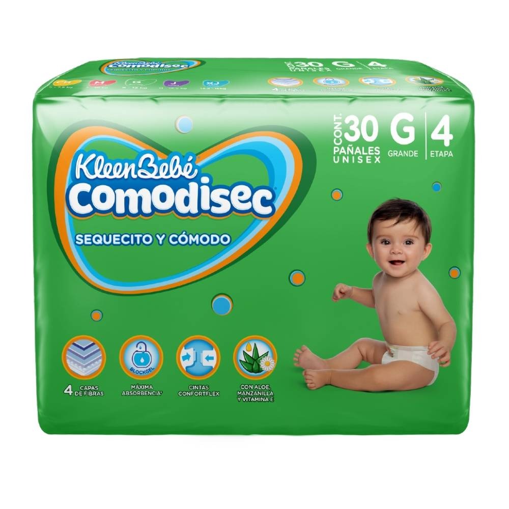Pañal Kbb Comodisec Grande E4 Con 30 7501943416369