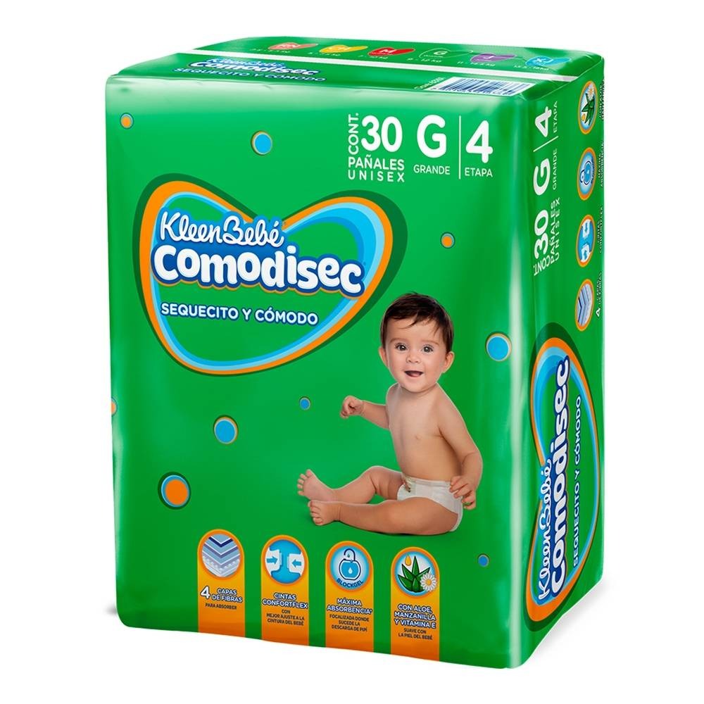 Pañal Kbb Comodisec Grande E4 Con 30 7501943416369