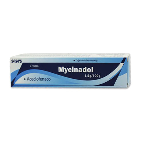Aceclofenaco 1.5 / 100 Gr 60 Gr Crema Tópica Mycinadol 7502001162457
