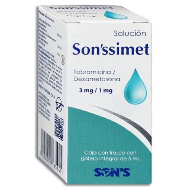Sonssimet Gotas 3Mg/1Mg 5Ml (Tobramicina/Dexametasona) 7502001165441