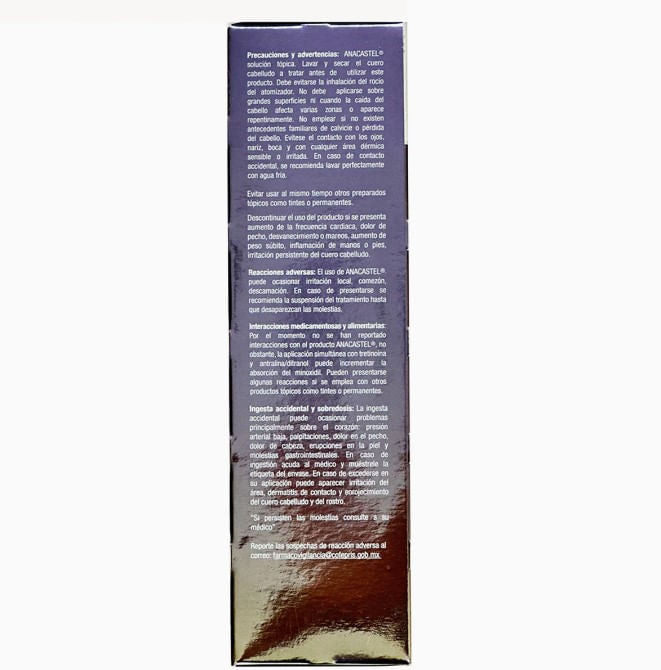 Anacastel Minoxidil 5% 60 Ml Solución Tópica 7502002462136