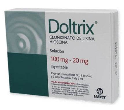 Doltrix 100Mg/20Mg Con 3 Ampulas (Clonixinato De Lisina/Hioscina) 7502009741326