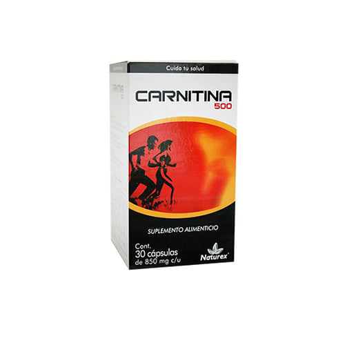 Carnitina 500 Mg Con 30 Capsulas Naturex 7502009743993