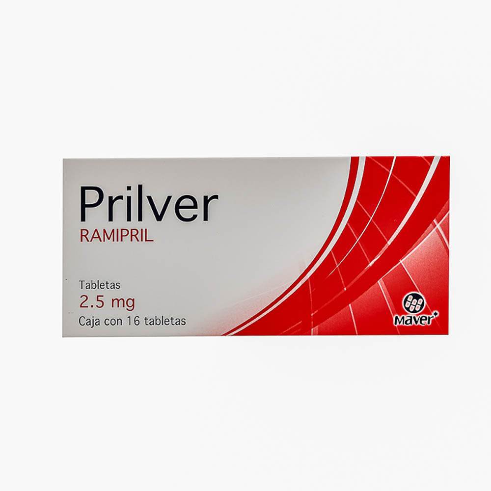 Prilver 2.5Mg Con 16 Tabletas (Ramipril) 7502009744334