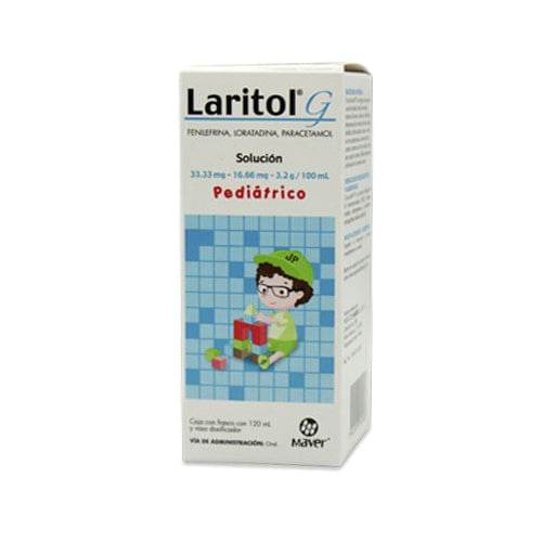 Laritol G Jarabe 33.33Mg/16.66Mg 120Ml (Loratadina/Fenilefrina/Paracetamol) 7502009746086