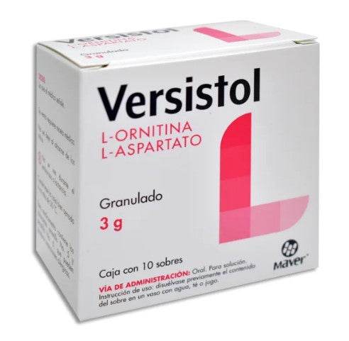 Versitol Sobres Granulado 3G Con 10 (L-Ornitina/L-Aspartato) 7502009746802